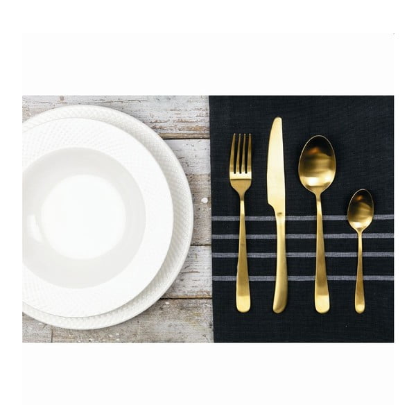Ocelový příbor ve zlaté barvě 24 ks – VDE Tivoli 1996-image-2