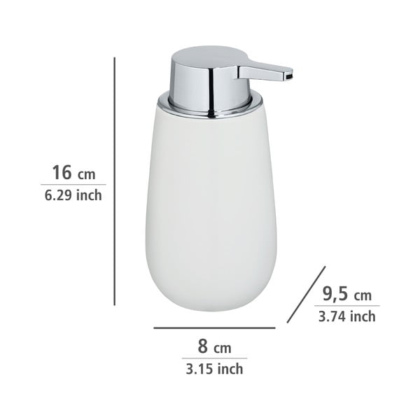 Bílý keramický dávkovač mýdla Wenko Badi-image-4