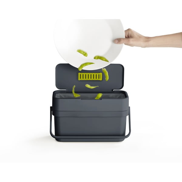 Černomodrá nádoba na kompostovatelný odpad Joseph Joseph Compo, 4 l-image-3