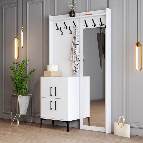 Bílá předsíňová sestava Berlin – Kalune Design-image-2