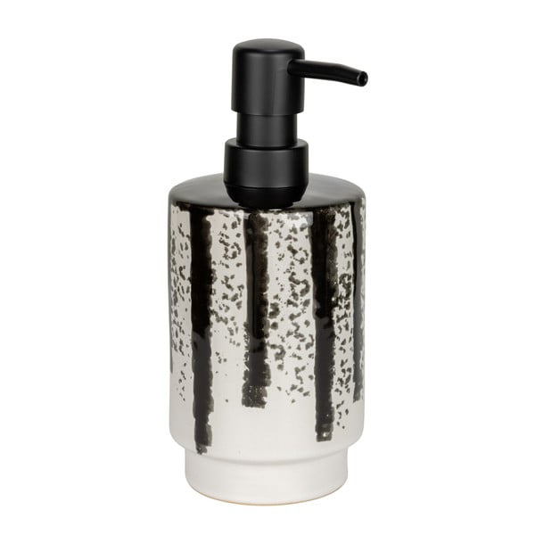Černobílý keramický dávkovač mýdla 340 ml Subiza – Wenko-image-3