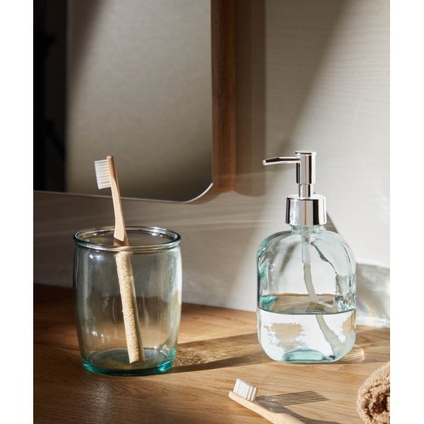 Skleněný dávkovač mýdla Trella – Kave Home-image-1