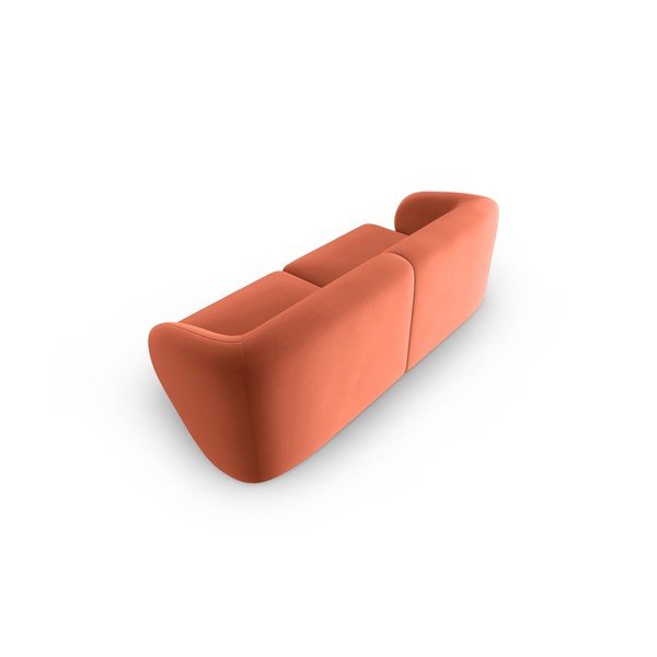 Růžová sametová pohovka 188 cm Paolo – Milo Casa-image-3