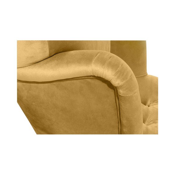 Žluté křeslo Max Winzer Brandon Suede-image-3