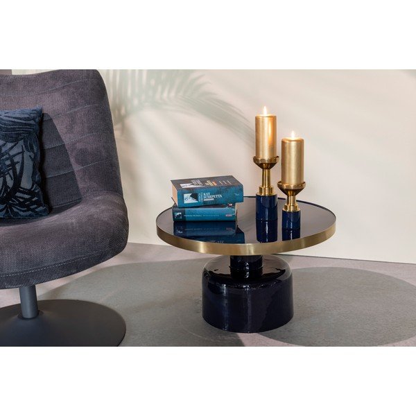 Kovový kulatý odkládací stolek ø 60 cm Glam – Zuiver-image-1