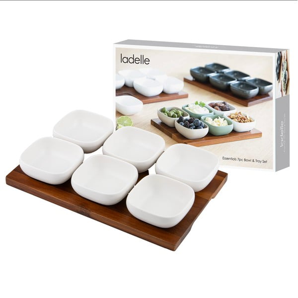 Bílá porcelánová servírovací sada 6 ks Essentials – Ladelle-image-4