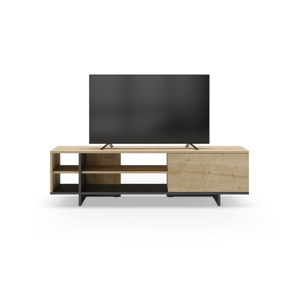 TV stolek v dekoru dubu v přírodní barvě 160x44 cm Cequoia – Marckeric-image-3