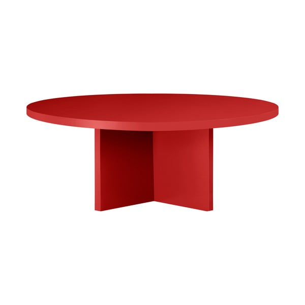 Červený kulatý konferenční stolek ø 100 cm Pausa – Really Nice Things-image-4