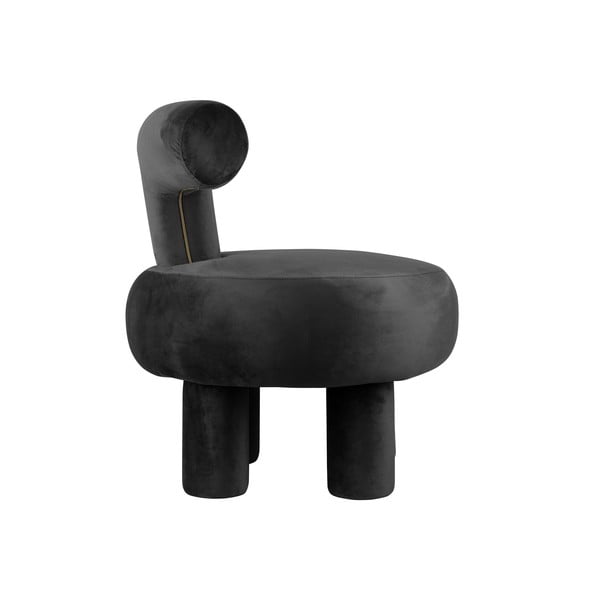 Černé sametové křeslo Abrazo – Leitmotiv-image-2