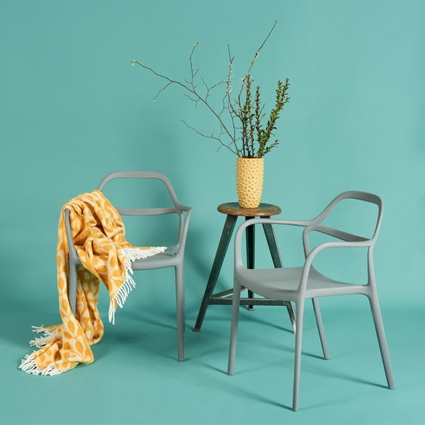 Sada 2 šedých jídelních židlí Bonami Selection Dali Chaur-image-1