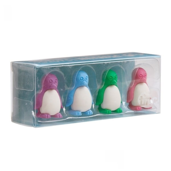 Sada 4 parfémovaných gum TINC Penguins