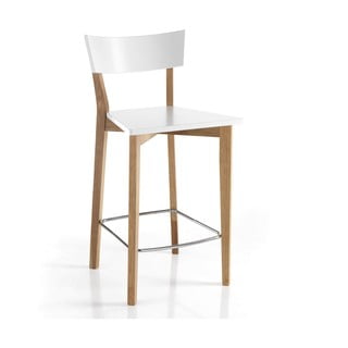 Bílé/v přírodní barvě barové židle v sadě 2 ks 94 cm Kyra – Tomasucci