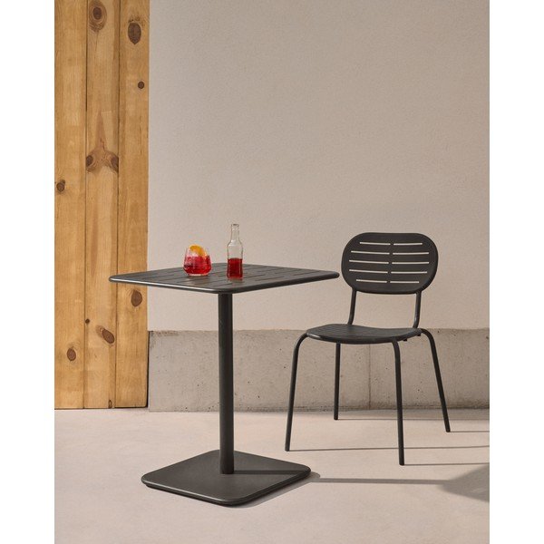 Ocelový zahradní jídelní stůl 70x70 cm Brai – Kave Home-image-1