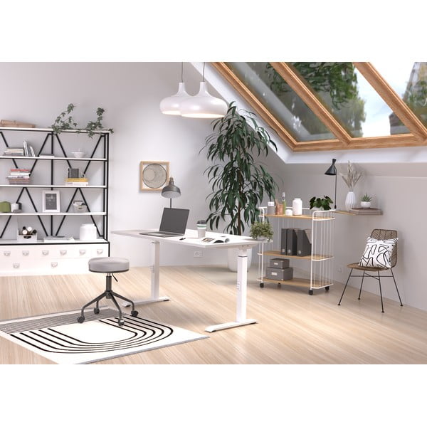 Pracovní stůl s nastavitelnou výškou 80x120 cm Downey – Germania-image-1