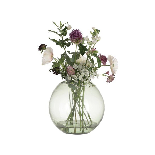 Zelená skleněná váza A Simple Mess Hedge, výška 18 cm-image-1