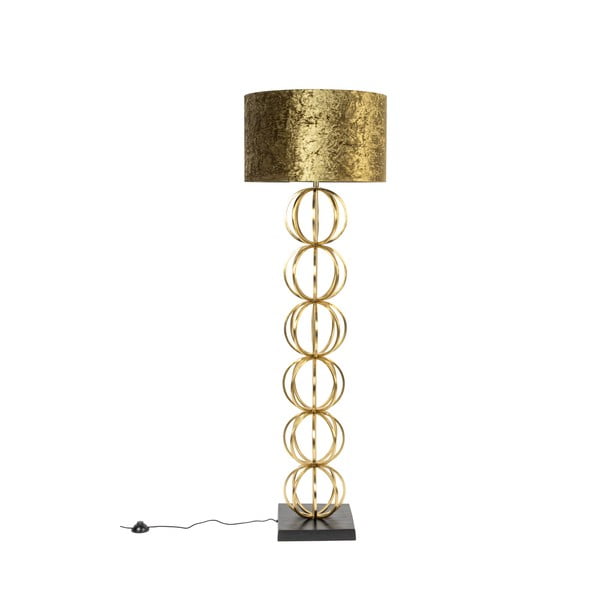 Stojací lampa v zeleno-zlaté barvě Dalia - Dutchbone
