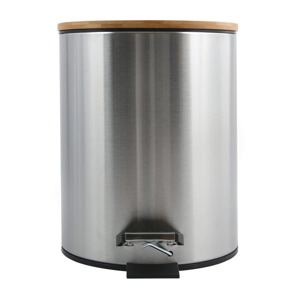 Nášlapný ocelový odpadkový koš v matně stříbrné barvě 3 l   Adonis – Spirella-image-2