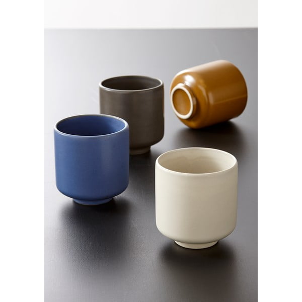 Černý hrnek z kameniny 250 ml Cafe Kora - Ladelle-image-1