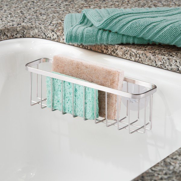 Kovový samodržicí odkládací box iDesign Gia, 6 x 20 cm-image-1