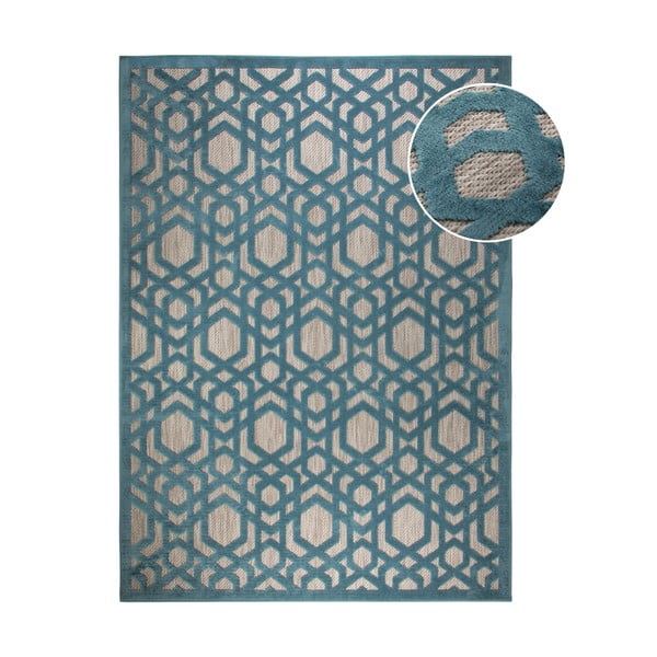 Modrý venkovní koberec 230x160 cm Oro - Flair Rugs
