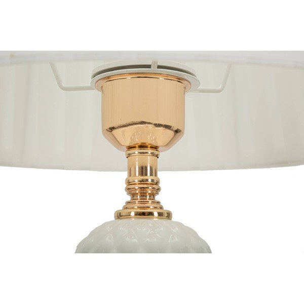 Bílá stolní lampa s textilním stínidlem (výška 57 cm) Torre – Mauro Ferretti-image-4