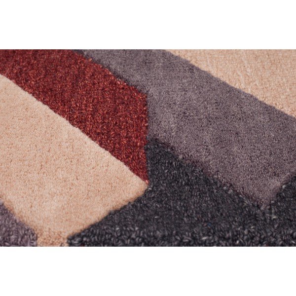 Červeno-šedý ručně tkaný koberec Flair Rugs Salon, 200 x 290 cm-image-4