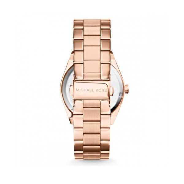 Hodinky v barvě růžového zlata Michael Kors Wood-image-3