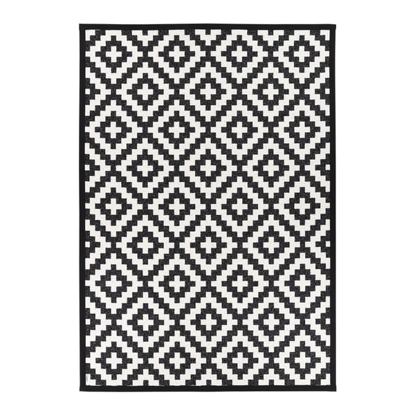 Černobílý vzorovaný oboustranný koberec Narma Viki, 160  x  230 cm-image-1