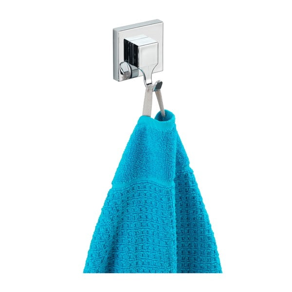 Samodržící plastové háčky v leskle stříbrné barvě v sadě 2 ks Genova – Wenko-image-3