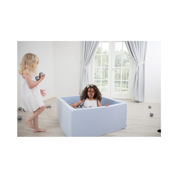 Šedý hranatý dětský bazének s 500 balónky Misioo, 110 x 50 cm-image-4