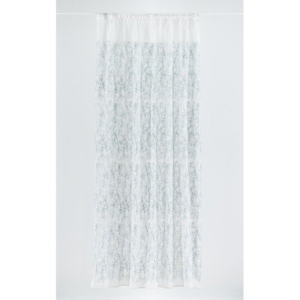 Bílo-modrá záclona 300x260 cm Urma – Mendola Fabrics-image-3