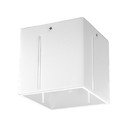 Bílé stropní svítidlo s kovovým stínidlem 10x10 cm Pax – Sollux