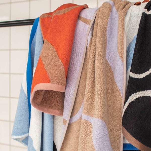 Černobílé ručníky v sadě 2 ks z Bio bavlny 50x90 cm Nova Arte – Mette Ditmer Denmark-image-3