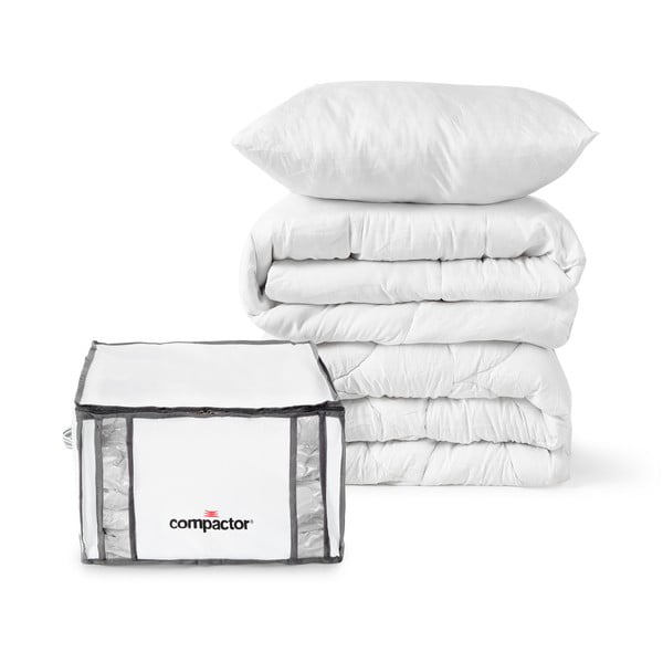 Vakuové vyztužené látkové úložné boxy na oblečení v sadě 2 ks 42x25x25 cm Life – Compactor-image-1