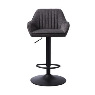 Tmavě šedá barová židle s nastavitelnou výškou Nolan – Unique Furniture