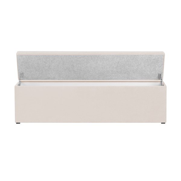 Krémový otoman s úložným prostorem Cosmopolitan Design LA, 180 x 47 cm-image-4