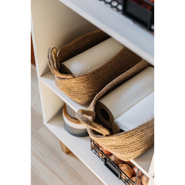 Jutový úložný košík Compactor, 29 x 20 cm-image-1