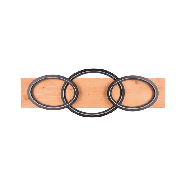 Černo-hnědé LED stmívatelné stropní svítidlo 33x97 cm Barca – Trio-image-2