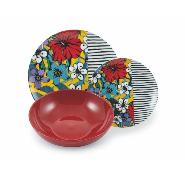 18dílná sada barevného nádobí z porcelánu a kameniny VDE Tivoli 1996 Caribbean Queen-image-4