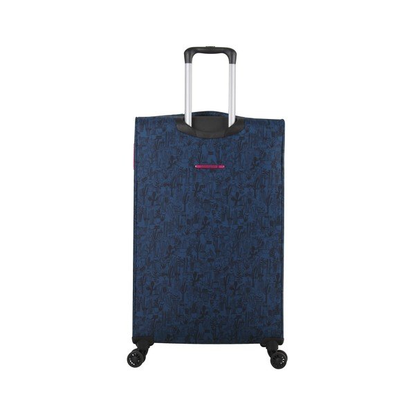 Modré zavazadlo na 4 kolečkách Lulucastagnette Teddy Bear, 71 l-image-2