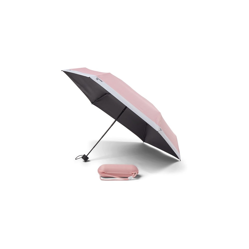 Růžový skládací deštník Pantone