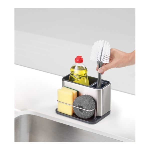 Nerezový stojánek na mycí prostředky Joseph Joseph Tidy, 18 x 12,8 cm-image-3
