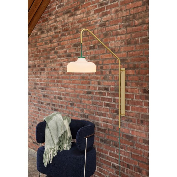 Bílo-zelená deka 200x140 cm Inlet - Hübsch-image-4