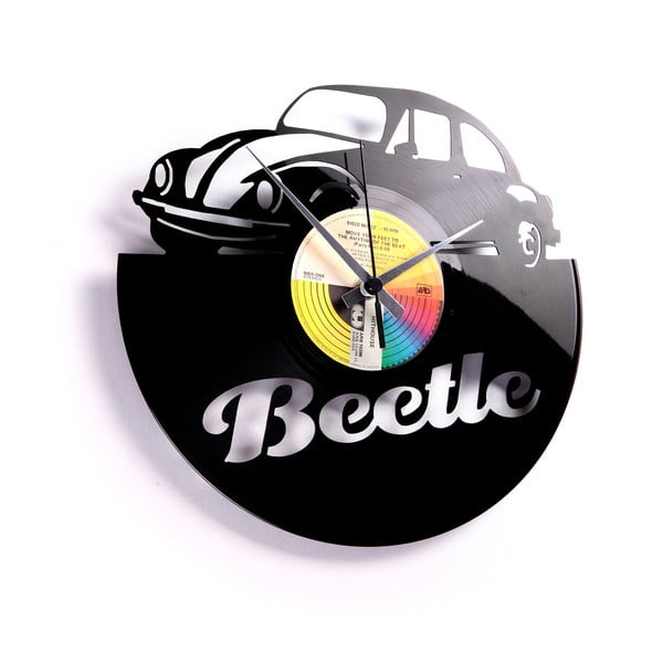 Vinylové hodiny Beetle