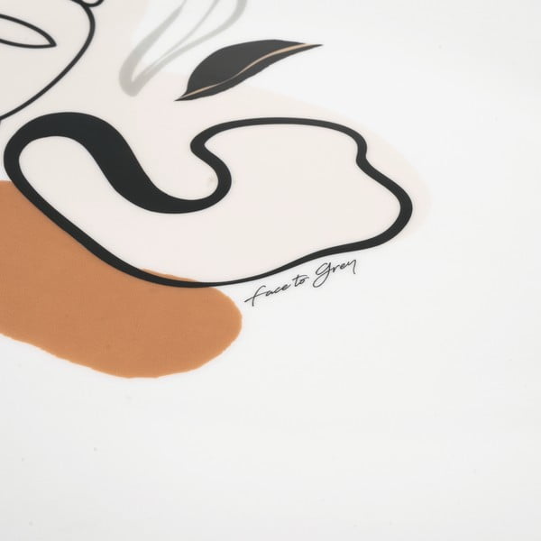 Keramický servírovací talíř VDE Tivoli 1996 Face to Grey, 38 x 27,5 cm-image-2