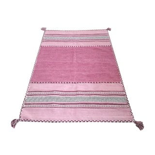 Růžový bavlněný koberec Webtappeti Antique Kilim, 60 x 90 cm