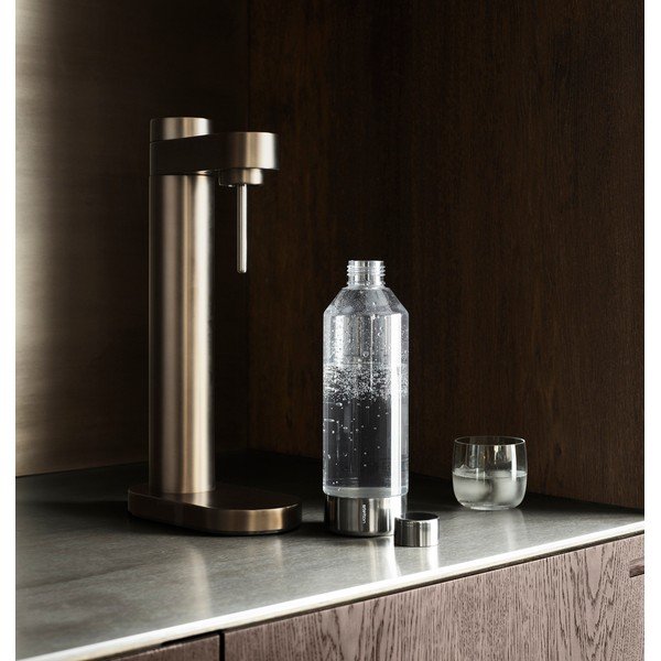 Hnědý výrobník sody z nerezové oceli Brus – Stelton-image-1