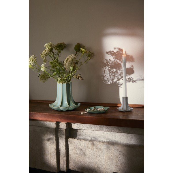 Světle zelená keramická váza (výška 20,5 cm) Kantarel – Kähler Design-image-4