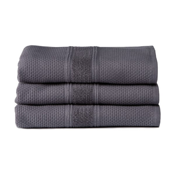Set 3 ručníků Balance Grey, 60x110 cm