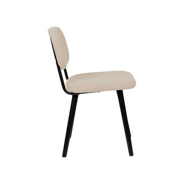 Krémová jídelní židle Jake – White Label-image-3